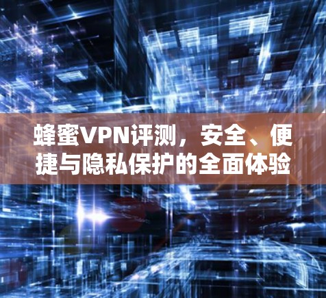 蜂蜜VPN评测，安全、便捷与隐私保护的全面体验