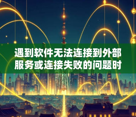 遇到软件无法连接到外部服务或连接失败的问题时，建议按照以下步骤进行处理