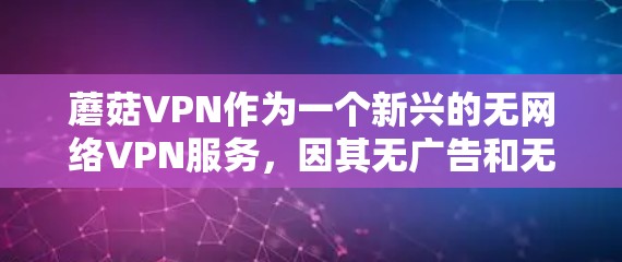 蘑菇VPN作为一个新兴的无网络VPN服务，因其无广告和无网络的特点，引发了广泛关注和讨论。以下是对其进行全面的分析和总结