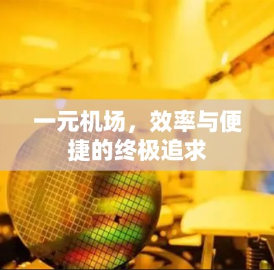 一元机场,效率与便捷的终极追求 一元机场,效率与便捷的终极追求