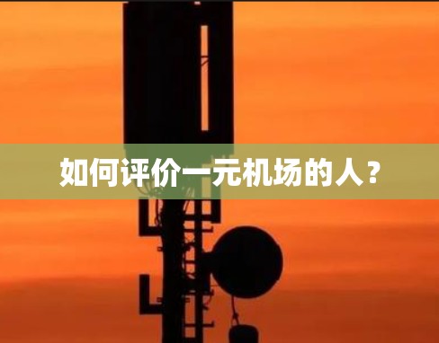 如何评价一元机场的人？