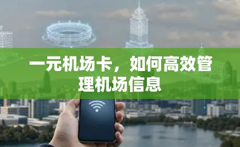 一元机场卡,如何高效管理机场信息 一元机场卡,如何高效管理机场信息